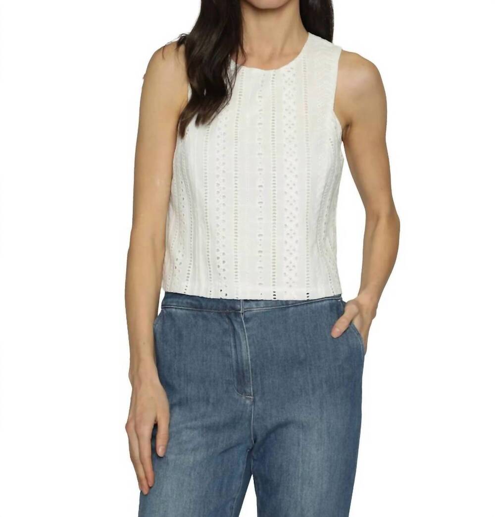 NEW DREW avana top in white